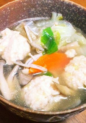 香味ペーストで簡単！鶏団子のスープ-レシピのメイン写真
