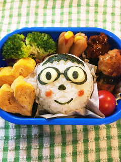 簡単!可愛いお弁当*鶏つくね*デコ弁-レシピのメイン写真