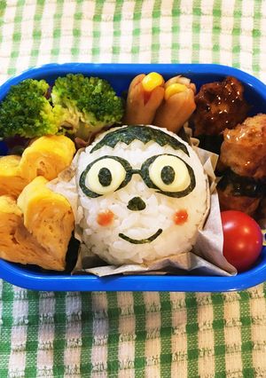 簡単！可愛いお弁当＊鶏つくね＊デコ弁-レシピのメイン写真