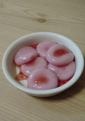 いちごが高い時のためのいちご白玉☆-レシピのメイン写真