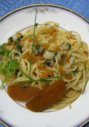 からすみ＆せりのパスタ　o(^-^ )o-レシピのメイン写真