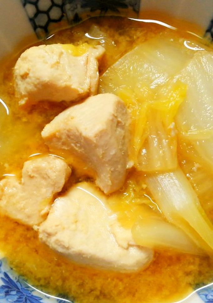 簡単！白菜と長ネギとマグロの味噌煮込み♡-レシピのメイン写真