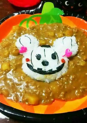 簡単、カレーでハロウィン(^ー^)-レシピのメイン写真