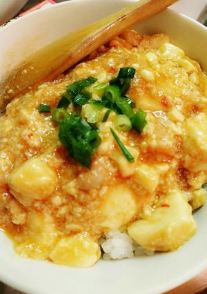 チリソースでなんちゃって麻婆丼-レシピのメイン写真