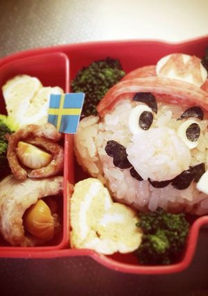 簡単☆キャラ弁【スーパーマリオ】-レシピのメイン写真