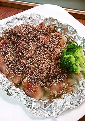 鶏ももの味噌ゴマ焼き-レシピのメイン写真
