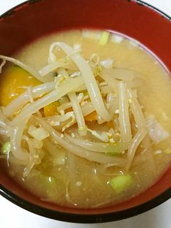もやしのお味噌汁-レシピのメイン写真