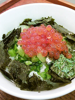 イクラ野沢菜丼-レシピのメイン写真