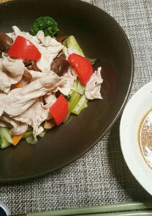 蒸し野菜のしゃぶしゃぶサラダ-レシピのメイン写真