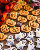 ハロウィンのアイシングクッキー。