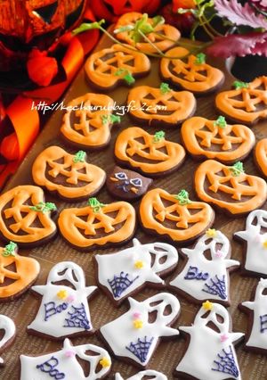 ハロウィンのアイシングクッキー。-レシピのメイン写真