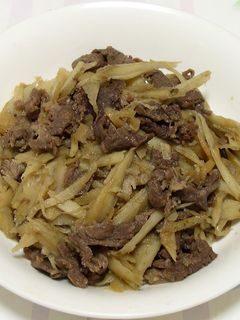 ダシダdeごぼうと牛肉のしぐれ煮-レシピのメイン写真
