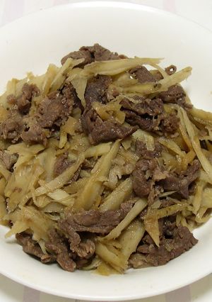 ダシダdeごぼうと牛肉のしぐれ煮-レシピのメイン写真
