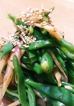 簡単♪いんげんのにぎやかおひたし-レシピのメイン写真