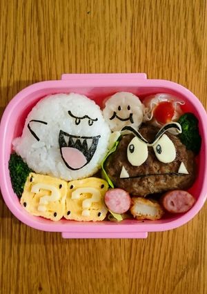 マリオのテレサとクリボー 簡単キャラ弁-レシピのメイン写真