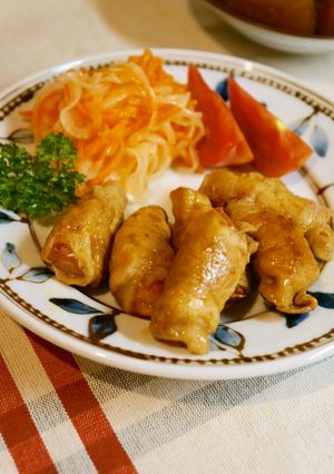 ジューシー♡トマトの甘辛肉巻き-レシピのメイン写真