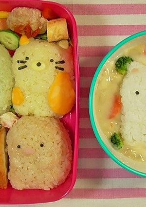 すみっコぐらし簡単キャラ弁-レシピのメイン写真