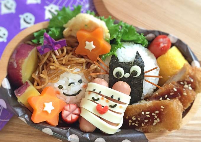 ハロウィン☆ミイラ♡黒猫☆遠足♫キャラ弁 by yokkoiro☆ 【クックパッド】 簡単おいしいみんなのレシピが392万品