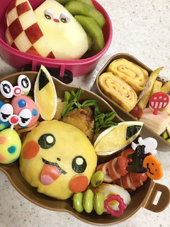 ピカチュウの遠足キャラ弁当-レシピのメイン写真