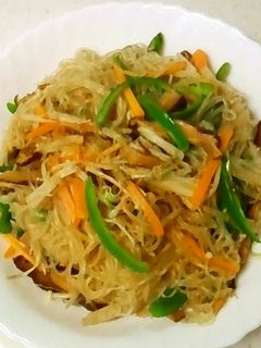 ダシダでしっかり味☆野菜春雨炒め-レシピのメイン写真