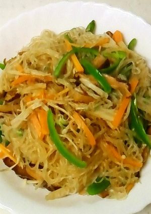 ダシダでしっかり味☆野菜春雨炒め-レシピのメイン写真