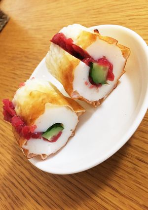 【お弁当*朝食に】ちくわ梅きゅうり-レシピのメイン写真