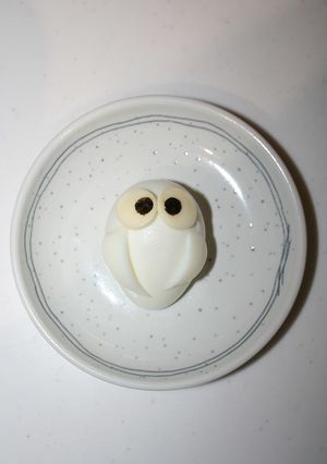 ハロウィン♥お弁当に簡単ゆで卵おばけ-レシピのメイン写真