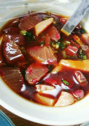 六宝(刺身入り卵かけご飯)-レシピのメイン写真