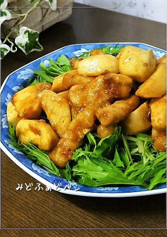 里芋と豚肉の炒め煮✿梅風味-レシピのメイン写真