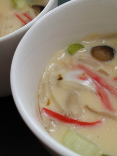 鍋の残り野菜☆レンジde簡単!茶碗蒸し-レシピのメイン写真