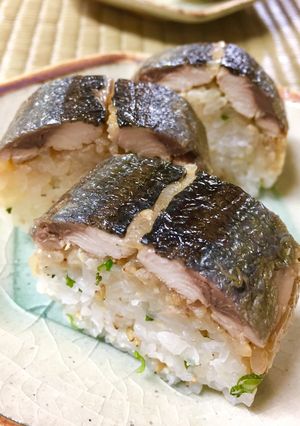 焼秋刀魚寿司-レシピのメイン写真