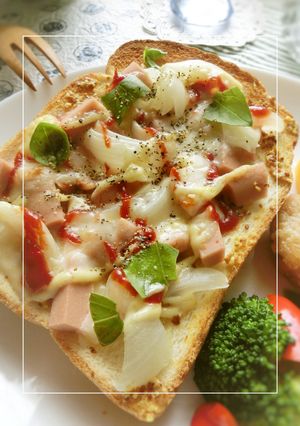 魚ニソのマスタードケチャマヨトースト-レシピのメイン写真