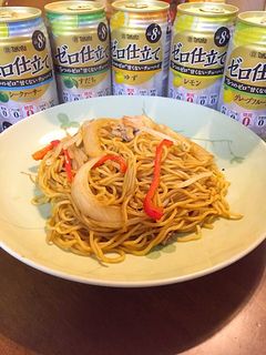 タイ風味焼きそばと糖質オフ-レシピのメイン写真
