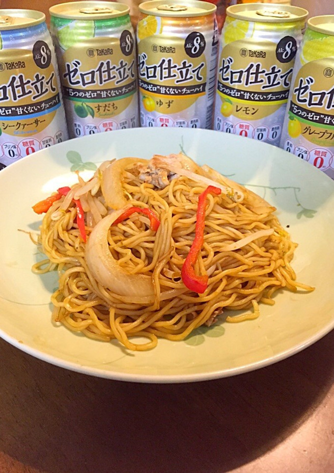 タイ風味焼きそばと糖質オフ-レシピのメイン写真