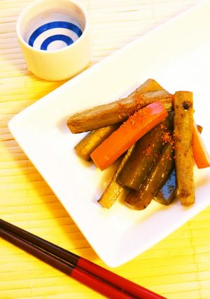 ☺デパ地下風☆簡単♪極太きんぴらごぼう☺-レシピのメイン写真