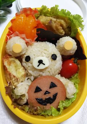 超簡単！リラックマのハロウィンキャラ弁♡-レシピのメイン写真