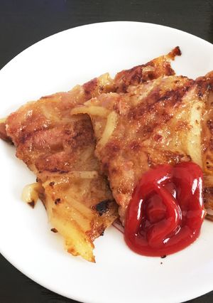 簡単節約☆じゃがいもとスパムのガレット風-レシピのメイン写真