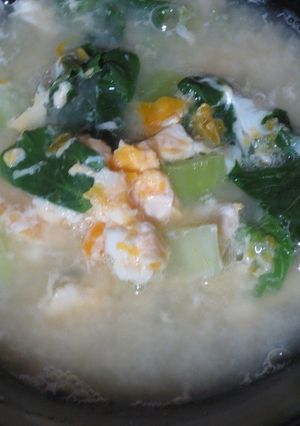 チンゲン菜と卵の白だしスープ-レシピのメイン写真
