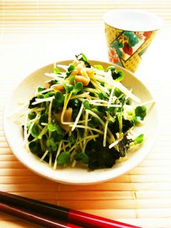☺簡単♪かいわれとザーサイのラー油和え☺-レシピのメイン写真