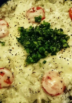スキレットでしらすとブロッコリーリゾット-レシピのメイン写真