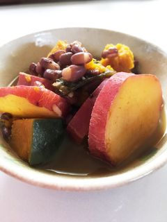 さつま芋とカボチャと小豆のいとこ煮-レシピのメイン写真
