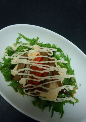 簡単！温or冷？きんぴらトッピング豆腐♪-レシピのメイン写真