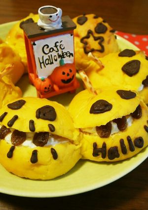 ハロウィン☆パンプキンちぎりパン-レシピのメイン写真