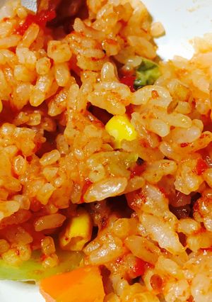 炊飯器でバター不使用のケチャップライス♡-レシピのメイン写真