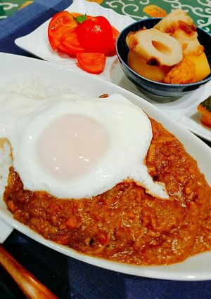 残り野菜で簡単!本格ひき肉のカレー♪-レシピのメイン写真