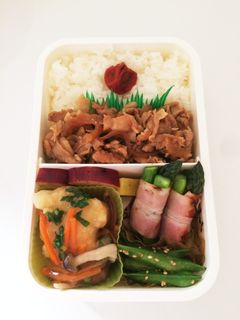 毎日男弁当⁂豚生姜焼き弁当-レシピのメイン写真