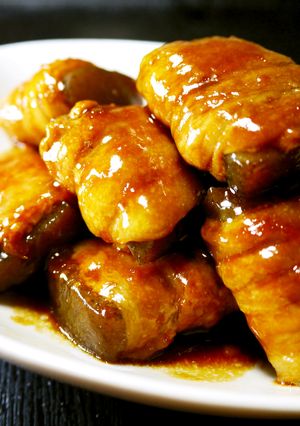 蒟蒻の肉巻き！豚ばら薄切り肉で角煮の味。-レシピのメイン写真