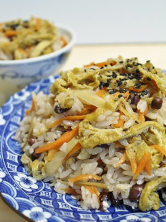 圧力鍋♪省エネ小豆de赤飯の混ぜご飯-レシピのメイン写真