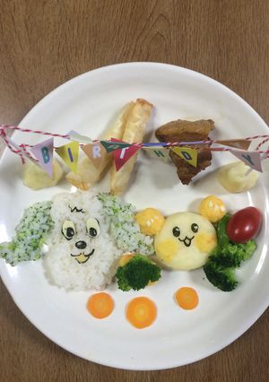 1歳のバースデープレート-レシピのメイン写真