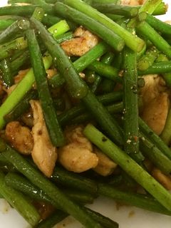 鶏肉とニンニクの芽の炒め-レシピのメイン写真